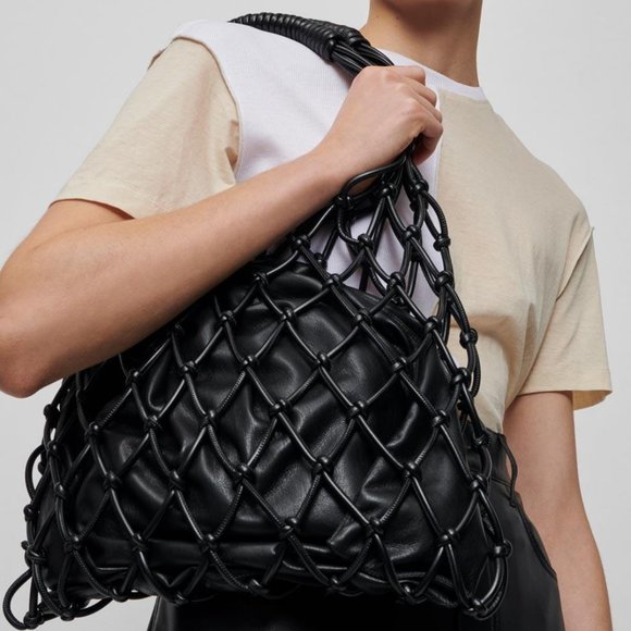 New Nanushka Naiya Net Faux-Leather Bag - Picture 2 of 15